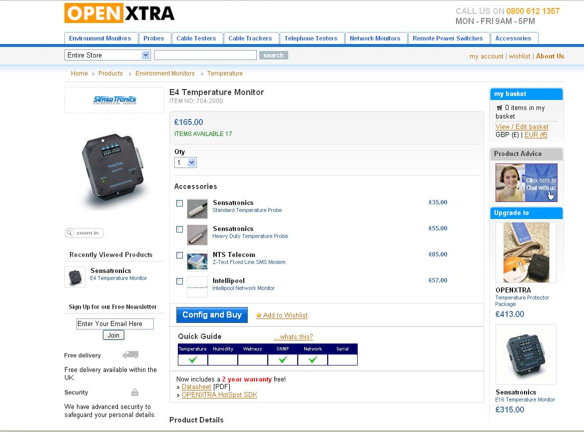 A product page from circa 2006